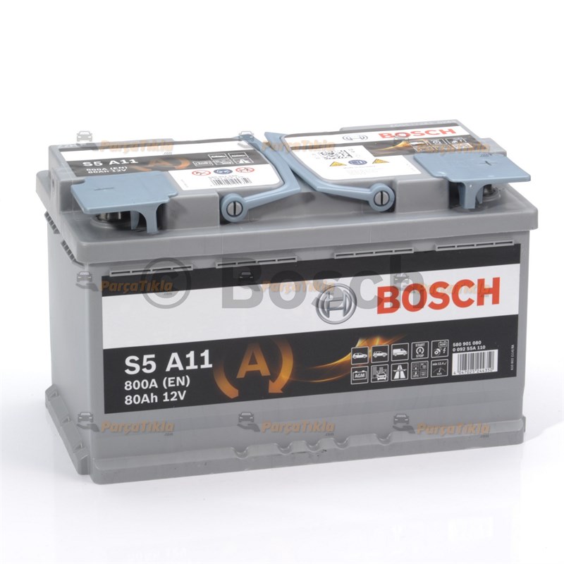 80 AGM BOSCH AKÜ START STOP