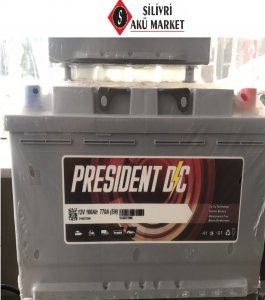 100 AH PRESİDENT AKÜ - 100 AMPER PRESİDENT AKÜ